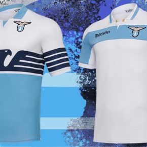 SS Lazio 2018 and 2019 Macron Home and Europa League Football Kit, Soccer Jersey, Shirt, Gara, Maglia, Camiseta, Camisa