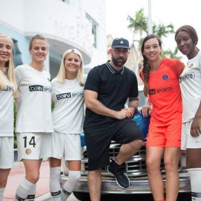 PSG's Women's 2018 2019 Nime Away Football Kit, Soccer Jersey, Shirt, Maillot