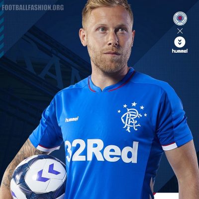 Rangers FC 2018 2019 Hummel Home, Away and Third Football Kit, Soccer Jersey, Shirt