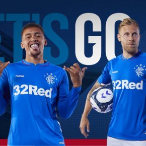 Rangers FC 2018 2019 Hummel Home, Away and Third Football Kit, Soccer Jersey, Shirt