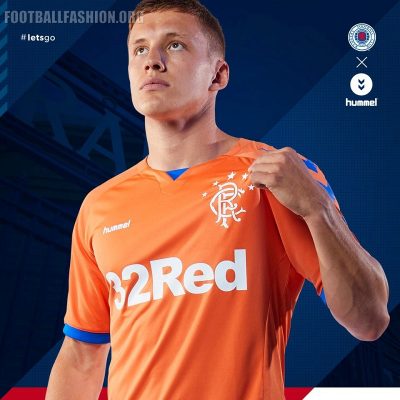 Rangers FC 2018 2019 Hummel Home, Away and Third Football Kit, Soccer Jersey, Shirt
