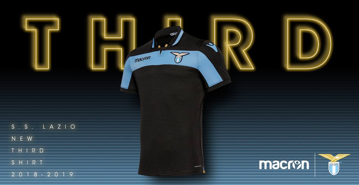 SS Lazio 2018 2019 Macron Third Football Kit, Soccer Jersey, Shirt, Gara, Maglia, Camiseta, Camisa