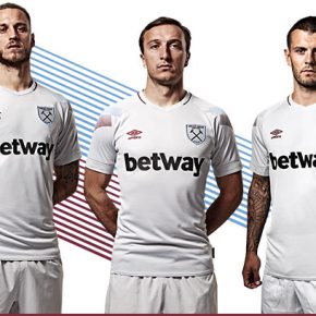 West Ham United 2018 2019 Umbro Third Football Kit, Soccer Jersey, Shirt, Camiseta, Camisa, Maillot, Trikot