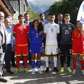 Andorra 2018 2019 2020 Macron Home, Away and Third Football Kit, Soccer Jersey, Shirt