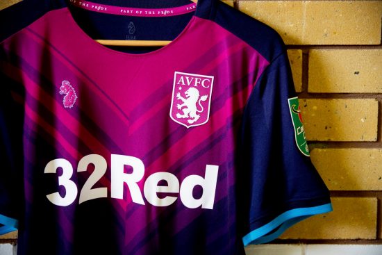 Aston Villa 2018 2019 Luke 1977 Third Football Kit, Soccer Jersey, Shirt