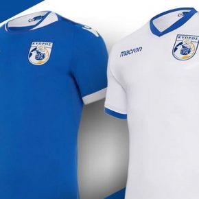 Cyprus 2018 2019 Macron Home and Away Football Kit, Soccer Jersey, Shirt