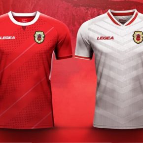Gibraltar 2018 2019 Legea Home and Away Football Kit. Soccer Jersey, Shirt