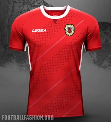Gibraltar 2018 2019 Legea Home and Away Football Kit. Soccer Jersey, Shirt
