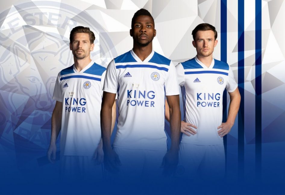 Leicester City FC 2018 2019 adidas White Third Football Kit, Soccer Jersey, Shirt