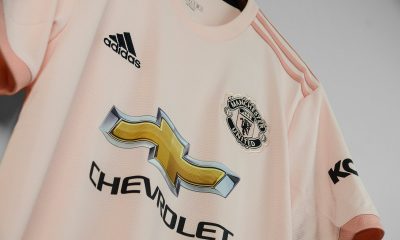 Manchester United Pink 2018 2019 adidas Away Football Kit, Soccer Jersey, Shirt, Maillot, Camiseta, Camisa, Trikot