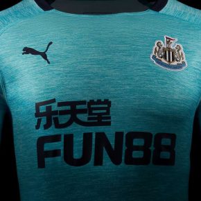 Newcastle United 2018 2019 PUMA Blue Third Football Kit, Soccer Jersey, Shirt, Maillot, Camiseta, Camisa, Trikot