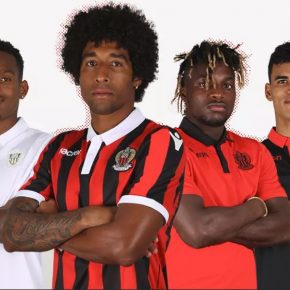 OGC Nice 2018 2019 Macron Home, Away and Third Football Kit, Soccer Jersey, Shirt, Maillot