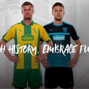 West Bromwich Albion 2018 2019 PUMA Away and Third Football Kit, Soccer Jersey, Shirt