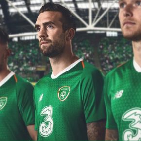 Republic of Ireland 2018 2019 New Balance Green Away Football Kit, Soccer Jersey, Shirt