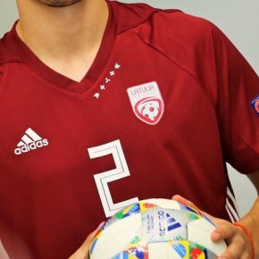 Latvia 2018 2019 adidas Home Fotball Kit, Soccer Jersey Shirt, Latvija