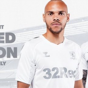 Middlesbrough FC 2018 2019 Hummel White Third Football Kit, Soccer Jersey, Shirt