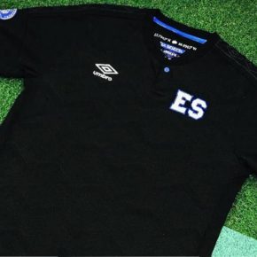 El Salvador 2018 2019 Gold Cup Umbro Black Third Football Kit, Soccer Jersey, Shirt, Camiseta de Fubol Copa Oro, Equipacion Negro