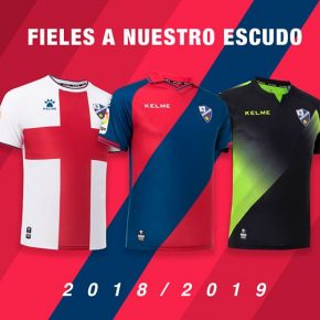 6SD Huesca 2018 2019 Kelme Home, Away and Third Football Kit, Soccer Jersey, Shirt, Equipacion, Camiseta de Futbol