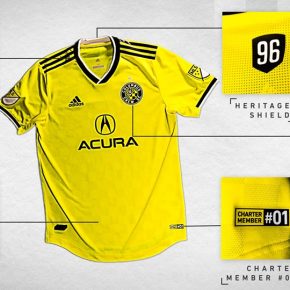Columbus Crew 2019 adidas Home Soccer Jersey, Shirt, Football Kit, Camiseta de Futbol