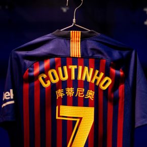FC Barcelona 2019 Chinese New Year Nike Home Football Kit, Soccer Jersey, Shirt, Camiseta de Futbol, Camisa