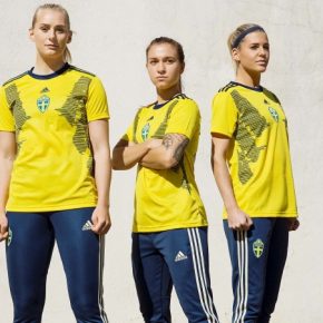Sweden 2019 Women's World Cup adidas Home Football Kit, Soccer Jersey, Shirt, Matchtröja