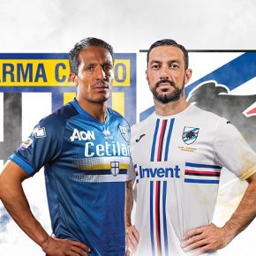 Parma & Sampdoria 2019 #BLUCROCIATI Football Kit, Soccer Jersey, Shirt, Gara, Maglia