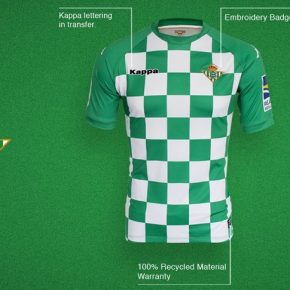 Real Betis 2019 Recycled Kappa Football Kit, Soccer Jersey, Shirt, Camiseta de Futbol Earth Day