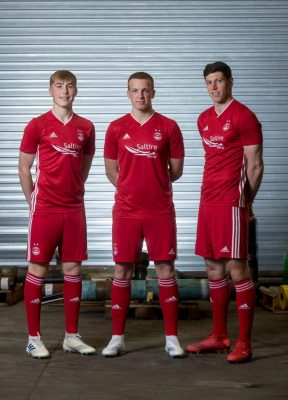 Aberdeen Football Club 2019 2020 adidas Home Football Kit, Soccer Jersey, Shirt