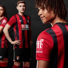 AFC Bournemouth 2019 2020 Umbro Home Football Kit, Soccer Jersey, Shirt