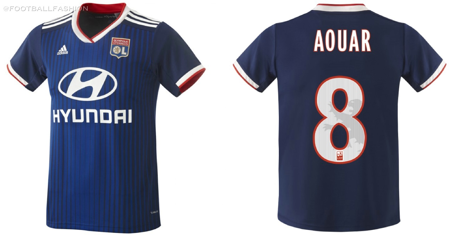 Olympique Lyon 2019/20 adidas Home and Away Kits - FOOTBALL FASHION