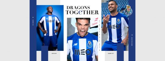 FC Porto 2019 2020 New Balance Home Football Kit, Soccer Jersey, Shirt, Camisa, Camisola