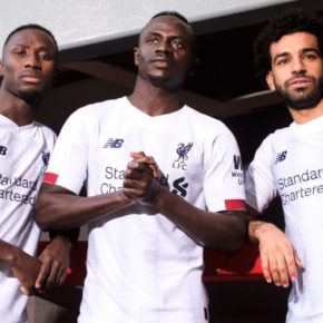 Liverpool FC 2019 2020 White New Balance Away Football Kit, Soccer Jersey, Shirt, Camiseta, Camisa, Maillot, Trikot