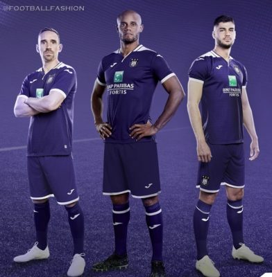 RSC Anderlecht 2019 2020 Joma Home Football Kit, Soccer Jersey, Shirt, Maillot, Tenue