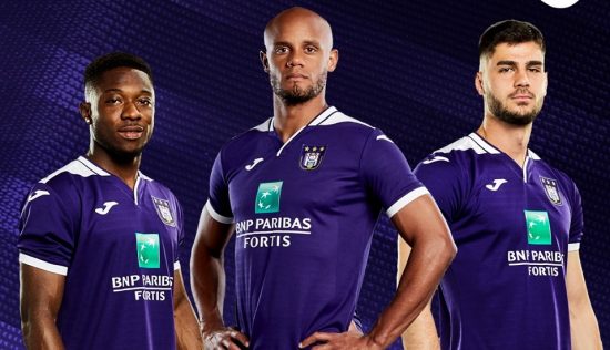 RSC Anderlecht 2019 2020 Joma Home Football Kit, Soccer Jersey, Shirt, Maillot, Tenue