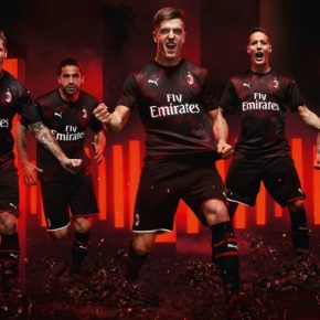AC Milan 2019 2020 PUMA Red Black Third Soccer Jersey, Shirt, Football Kit, Gara, Maglia, Camisa, Camiseta, Maillot, Trikot