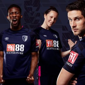 AFC Bournemouth 2019 2020 Umbro Away Football Kit, Soccer Jersey, Shirt