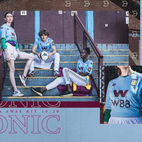 Aston Villa 2019 2020 Kappa Away Football Kit, Soccer Jersey, Shirt