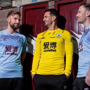 Burnley FC 2019 2020 Umbro Away Football Kit, Soccer Jersey, Shirt