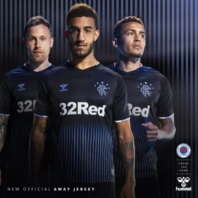 Rangers FC 2019 2020 hummel Away Football Kit, Soccer Jersey, Shirt