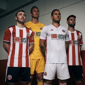 Sheffield United FC 2019 2020 adidas Home and Away Football Kit, Soccer Jersey, Shirt