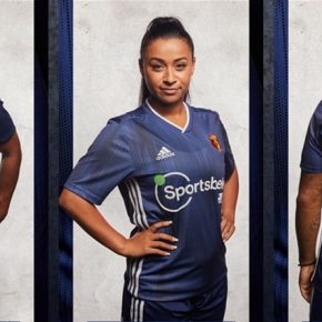 Watford FC 2019 2020 adidas Away Football Kit, Soccer Jersey, Shirt