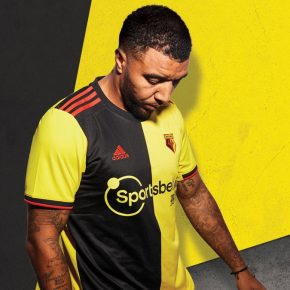 Watford FC 2019 2020 adidas Home Football Kit, Soccer Jersey, Shirt
