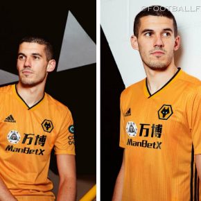 Wolverhampton Wanderers 2019 2020 adidas Home Football Kit, Soccer Jersey, Shirt, Camisa, Camiseta