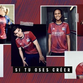 Olympique Lyon 20192020 adidas Third Football Kit, Soccer Jersey, Shirt, Maillot