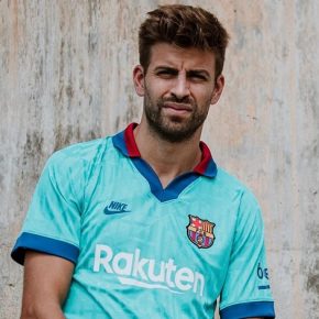 FC Barcelona 2019 2020 Nike Green 90s Third Football Kit, Soccer Jersey, Shirt, Camiseta, Equipacion, Camisa, Maillot, Trikot, Tenue