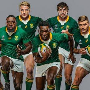 South Africa Springboks 2019 Rugby World Cup Asics Home and Away Jersey, Shirt, Kit