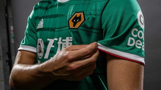 Wolverhampton Wanderers 2019 2020 adidas Green Third Football Kit, Soccer Jersey, Shirt, Camisa, Camiseta