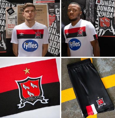 Dundalk Football Club 2020 Umbro Home Kit, Soccer Jersey, Shirt