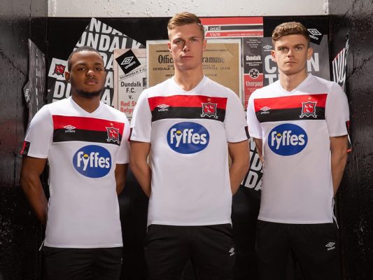 Dundalk Football Club 2020 Umbro Home Kit, Soccer Jersey, Shirt