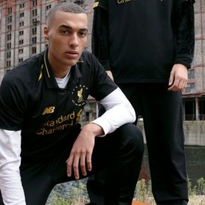 Liverpool FC 2019 2020 Black 6 Times New Balance Football Kit, Soccer Jersey, Shirt, Camiseta, Camisa, Maillot, Trikot